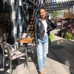 Womens leather jacket